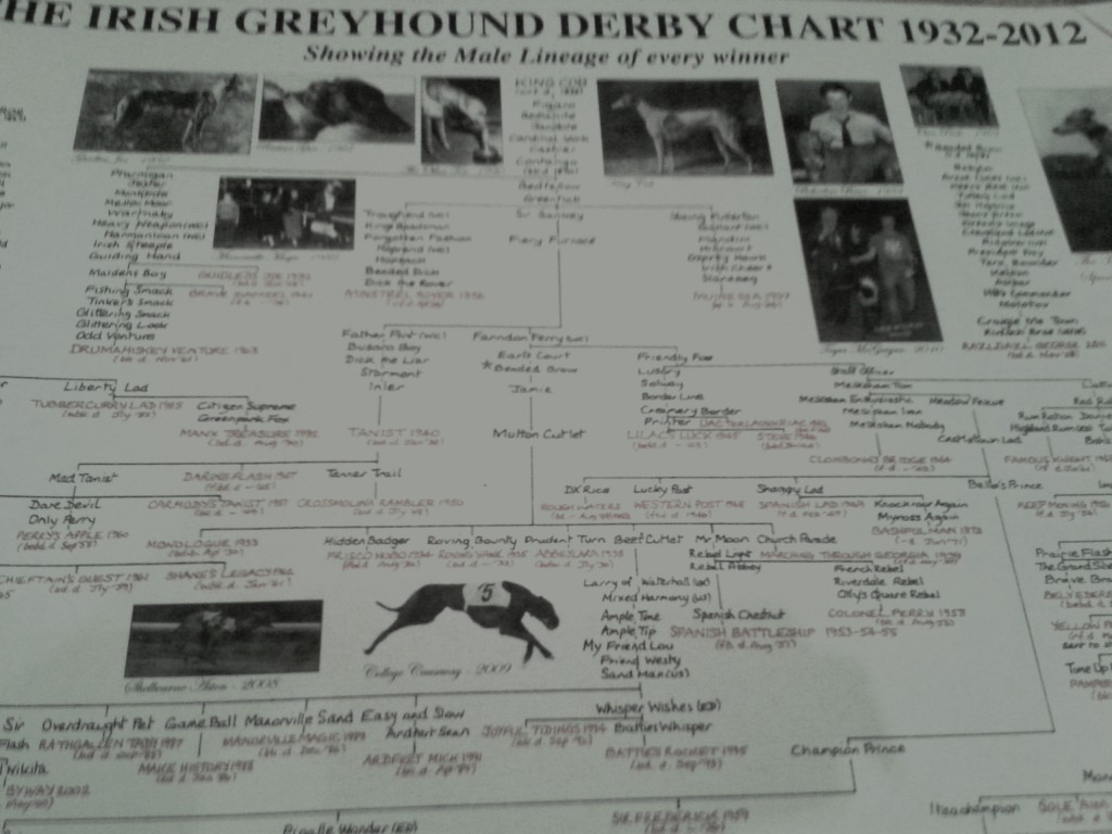 2012 Derby Chart